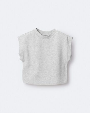 Tout-petit fille - T-shirt Miriam &agrave; manches chauve-souris - Gris, 