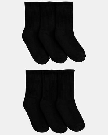Toddler Boy 6-Pack Socks - Black, 