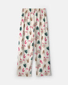Adult Christmas Icon Fleece Loose Fit Pyjama Bottoms - Cream, image 2 of 4 slides