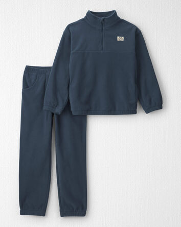 Boys 2-Piece Recycled Microfleece Top & Pant Set, 