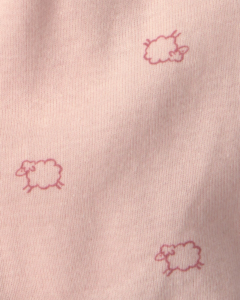 Baby Girl Sheep Side-Snap Tank - Pink, image 2 of 4 slides