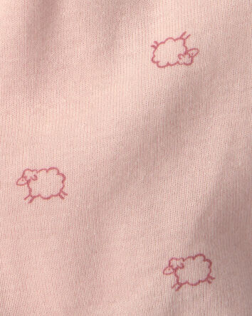 Baby Girl Sheep Side-Snap Tank - Pink, 