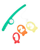 STEM Learning & Play Fishing Set Baby Bath Toy, image 1 of 3 slides