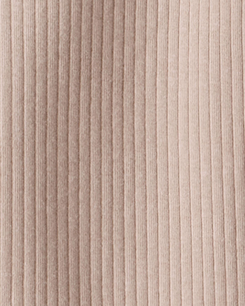 Girls 2-Piece Long-Sleeve Tee & Pant Set - Brown, image 3 of 4 slides