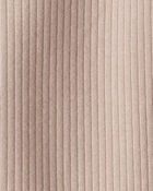 Girls 2-Piece Long-Sleeve Tee & Pant Set - Brown, image 3 of 4 slides