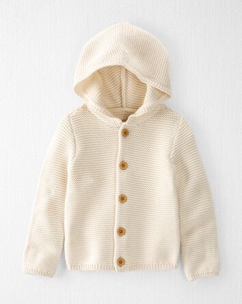 Tout-petit - Cardigan &agrave; point unique en tissu bio, 