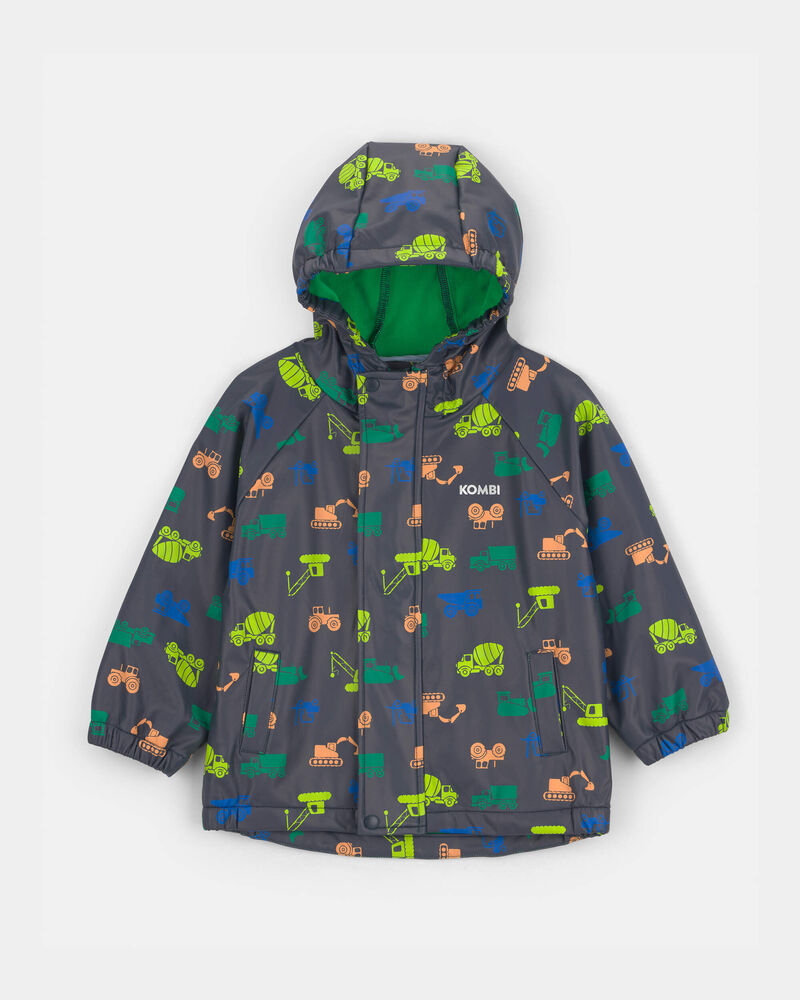 Tout-petit gar&ccedil;on - Imperm&eacute;able Kombi pour gar&ccedil;on, camions - Noir, image 1 sur 4 diapositives