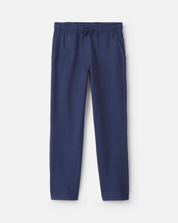 Boys Microfleece Wide-Leg Pants - Navy Blue, 