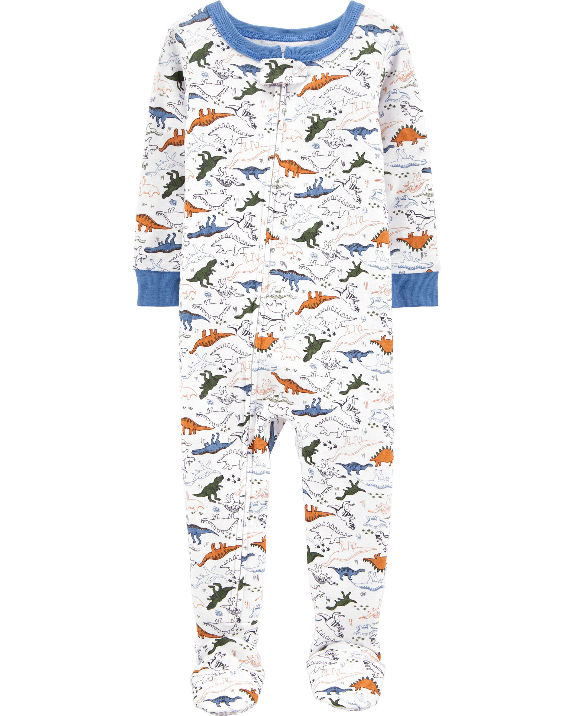 carter's dinosaur footed pajamas