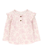 Baby Floral Thermal Long-Sleeve Top, image 1 of 3 slides