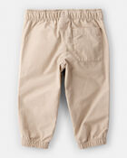 Baby Boy Cotton Pull-On Fashion Pants - Khaki, image 2 of 4 slides