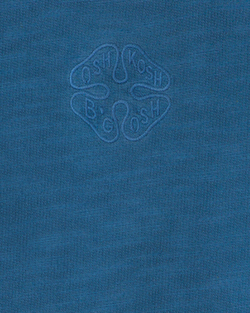 B&eacute;b&eacute; gar&ccedil;on - Chandail en jersey bouclette &agrave; logo OshKosh - Bleu, image 2 sur 2 diapositives