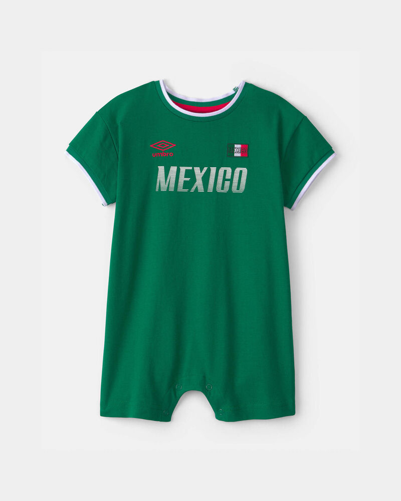 B&eacute;b&eacute; - Barboteuse de soccer Umbro du Mexique - Vert, image 1 sur 6 diapositives