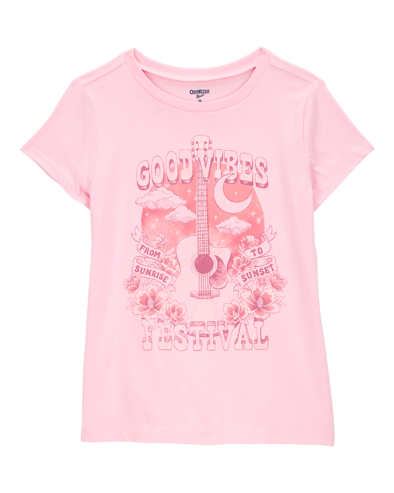 Kid Concert Short-Sleeve Graphic Tee - Pink, image 1 of 3 slides
