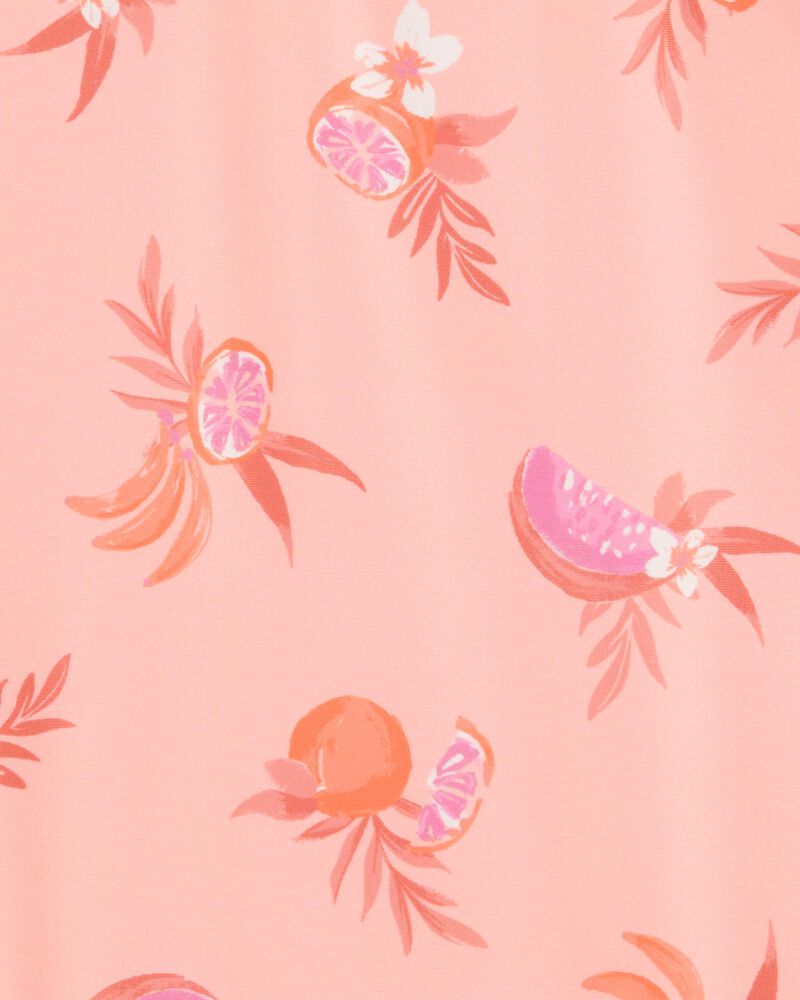 Toddler 1-Piece Fruit Swimsuit-Coral, image 3 of 4 slides