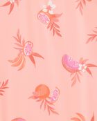 Toddler 1-Piece Fruit Swimsuit-Coral, image 3 of 4 slides