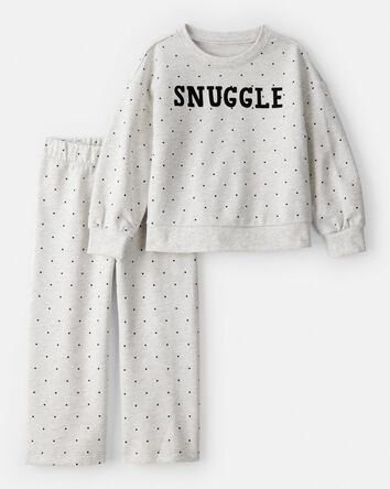 Toddler Girl DayDream Fleece Snuggle Pullover & Pant Set - Grey, 
