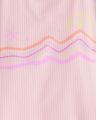 Girls Active Rib Long-Sleeve Top - Pink, image 3 of 4 slides