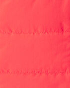 Baby Girl 3-Piece Puffer Vest Outfit Set - Red, image 4 of 5 slides