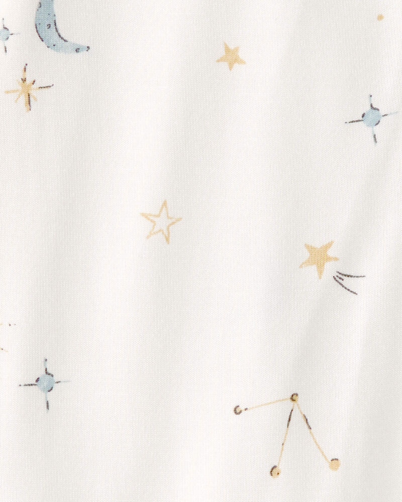 B&eacute;b&eacute; - Grenouill&egrave;re PurelySoft &agrave; fermeture &agrave; glissi&egrave;re 2 sens, constellation - Cr&egrave;me, image 4 sur 5 diapositives