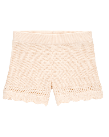 Enfant en bas âge Short en tricot et crochet - Ivoire, 