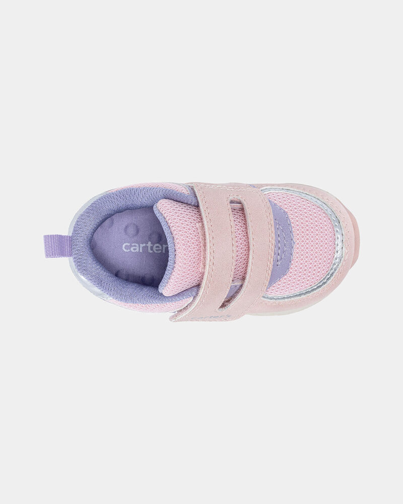 Baby Girl Every Step&reg; First Walker Casual Shoes - Pink/Purple, image 4 of 6 slides