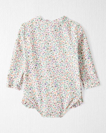 Bébé Maillot de bain volanté en matériaux recyclés, 