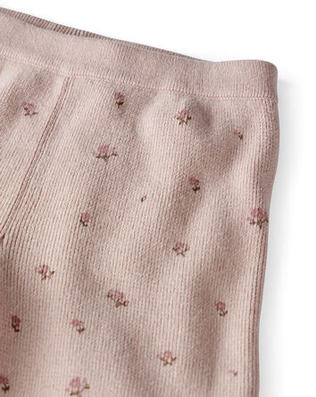 Baby Girl 2-Piece Organic Cotton Sweater Knit Top & Pant Set, 