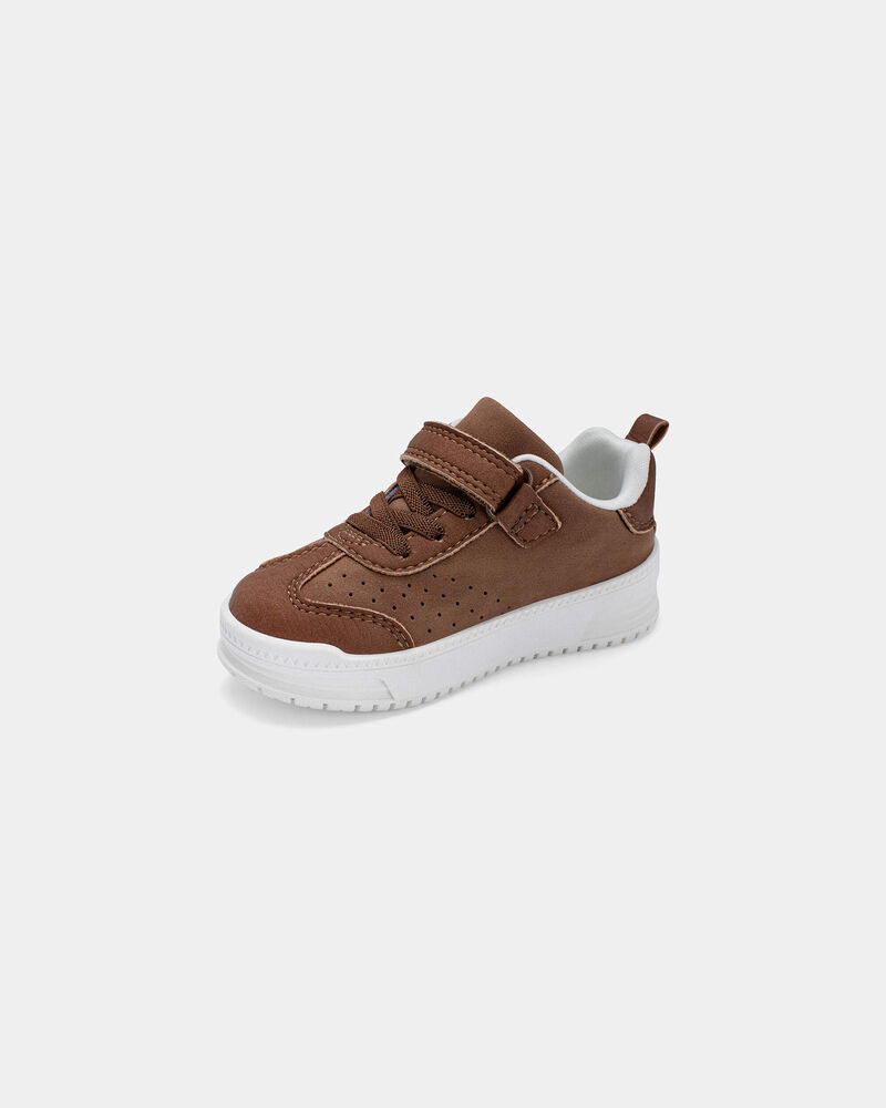 Tout-petit gar&ccedil;on - Chaussures d&eacute;contract&eacute;es de couleur unie - Brun, image 6 sur 6 diapositives