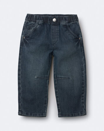 Toddler Barrel Jean in Medium Wash - Blue, 