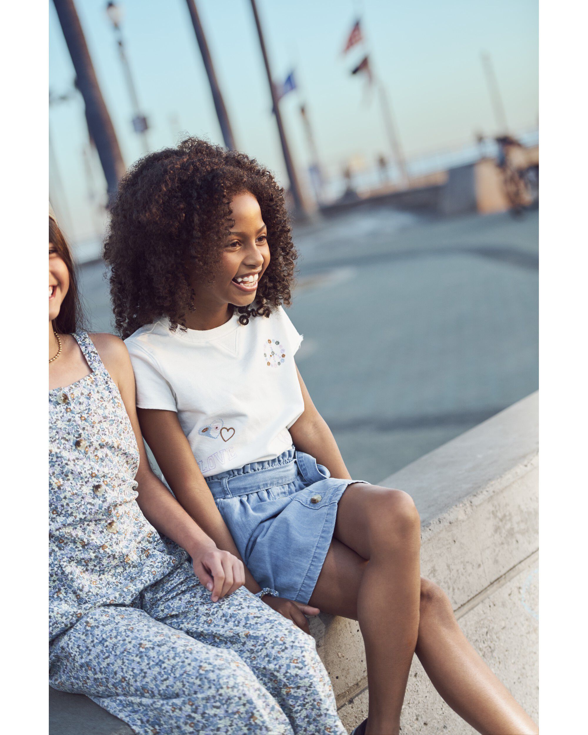 Paperbag clearance button skirt