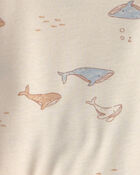 Baby 4-Piece Whale Long-Sleeve Bodysuit & Pant Set - Blue/Cream, image 3 of 5 slides