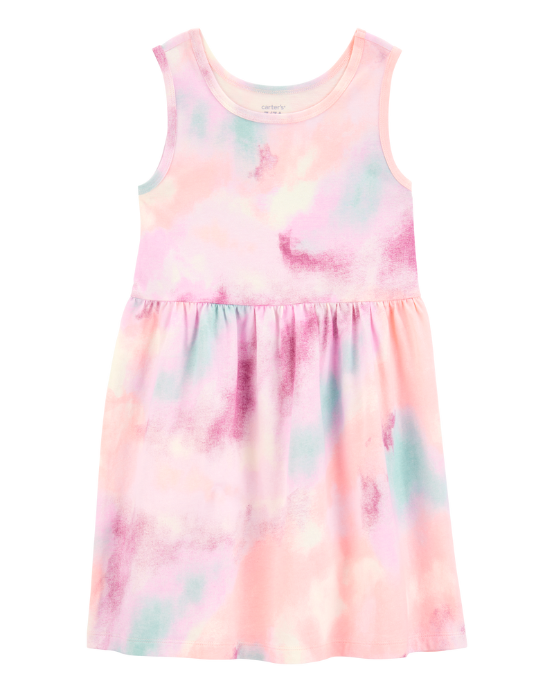 Kid Tie-Dye Tank Dress, image 1 of 4 slides