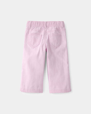 B&eacute;b&eacute; fille - Pantalon &agrave; jambes larges avec cordon de serrage - Rose, 