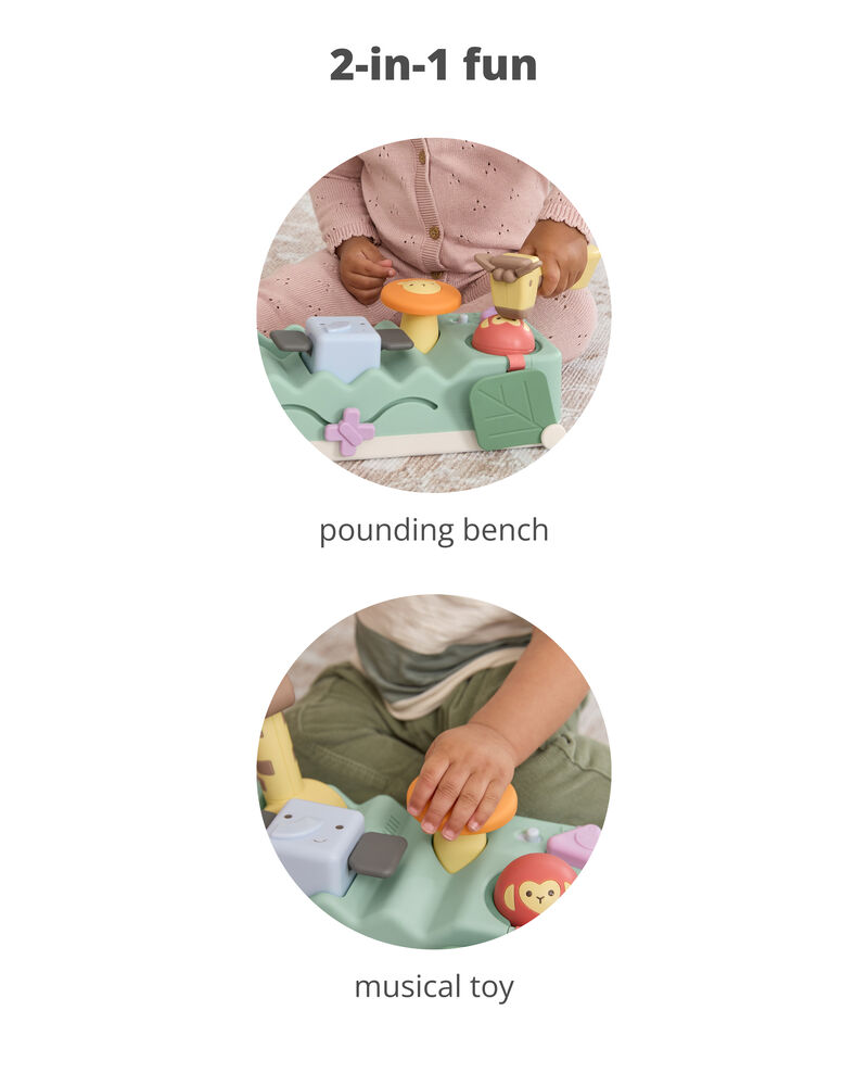 Geometric Wonders Musical Pounding Bench Baby Toy, image 3 of 7 slides