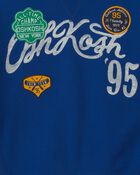 Boys 'OshKosh' Logo Pullover Sweatshirt - Navy Blue, image 4 of 5 slides