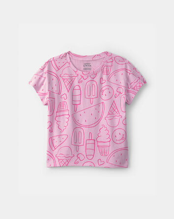Girls Summer Treats Short-Sleeve Top - Pink, 