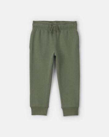 Toddler Boy French Terry Joggers - Olive Green, 