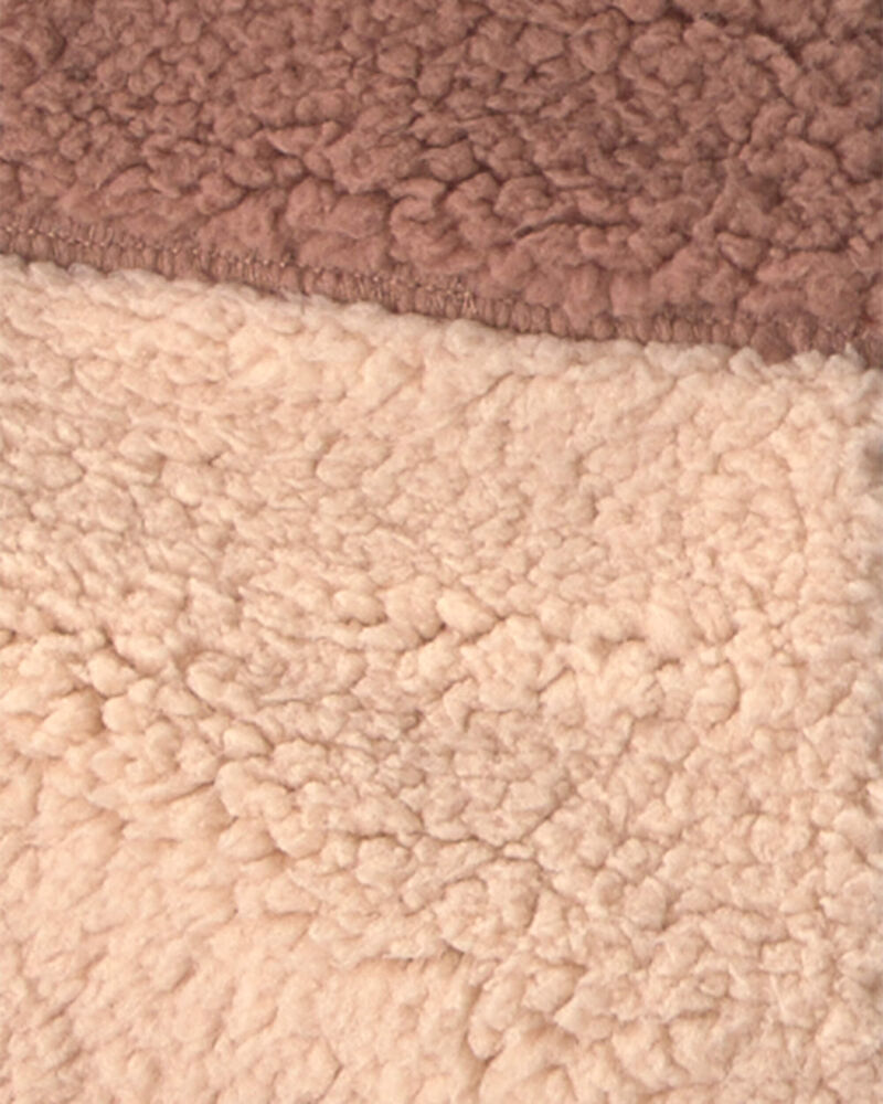 Baby Boy 3-Piece Acorn Teddy Fleece Layering Set - Brown/Indigo, image 3 of 6 slides