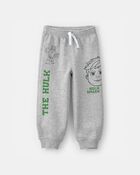 Tout-petit gar&ccedil;on - Pantalon de jogging en jersey bouclette L&rsquo;Incroyable Hulk de Marvel - Gris, image 1 sur 4 diapositives
