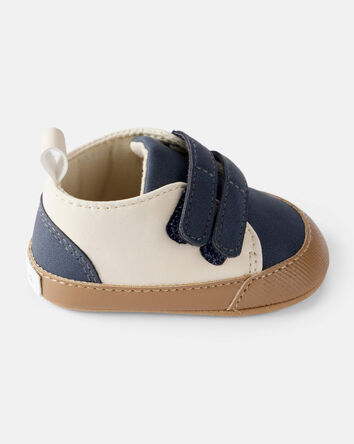 Bébé garçon - Espadrilles décontractées à couleurs contrastées - Marine/Blanc, 