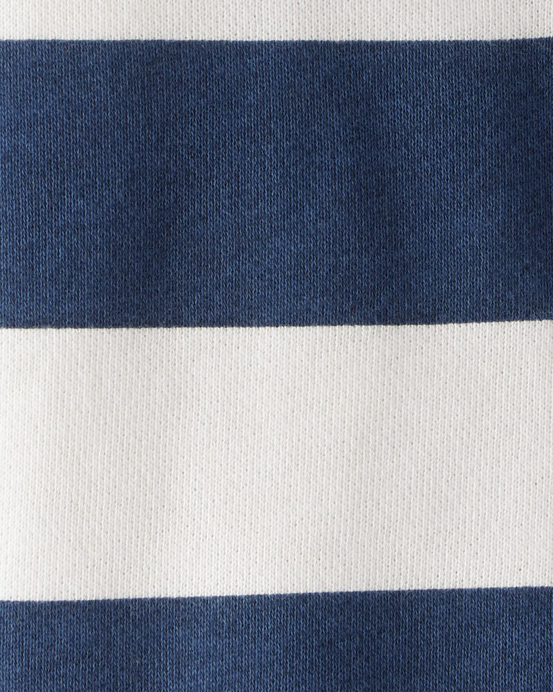 Toddler Boy Organic Cotton Henley Top in Stripes, image 3 of 5 slides