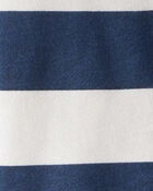 Toddler Boy Organic Cotton Henley Top in Stripes, image 3 of 5 slides