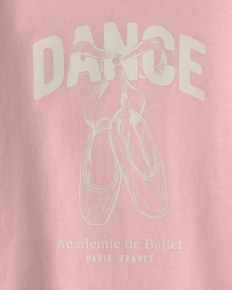 Toddler Girl 'Dance' Long-Sleeve Graphic Tee - Pink, image 3 of 4 slides