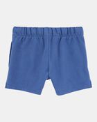 Baby Pull-On French Terry Shorts - Blue, image 2 of 4 slides