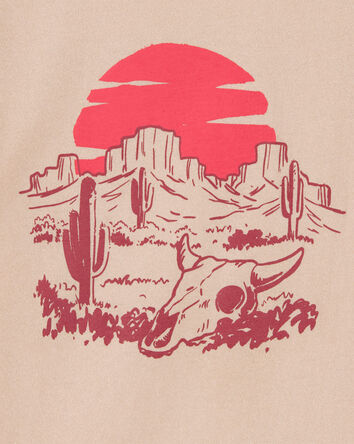 Kid Desert Landscape Graphic Tee - Khaki, 