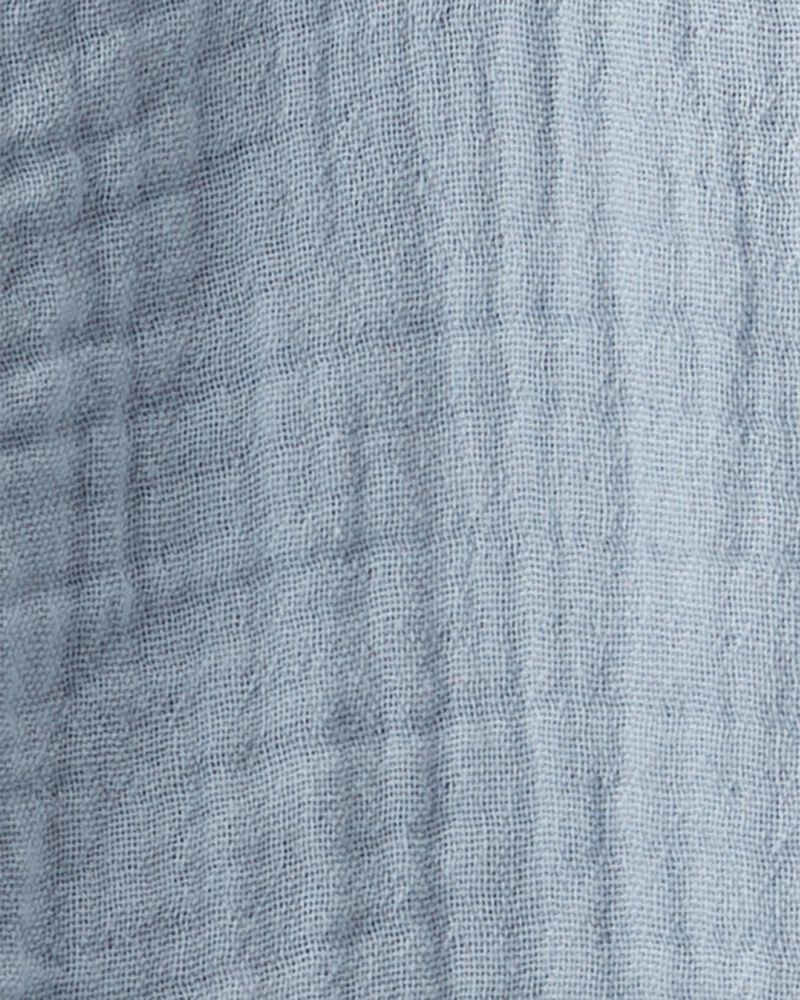 Baby Organic Cotton Gauze Shortall, image 4 of 5 slides