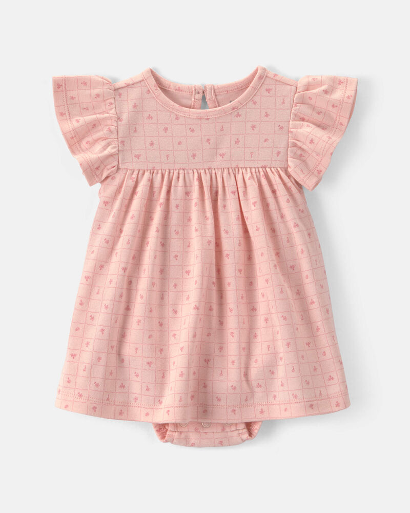 Baby Girl 2-Piece Floral Cardigan Dress Set - Pink, image 2 of 4 slides