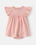 Baby Girl 2-Piece Floral Cardigan Dress Set - Pink, image 2 of 4 slides