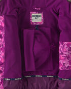 Girls 2 Piece Heart Puffer Snowsuit- Purple, image 5 of 13 slides